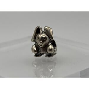 Pandora Bunny Floppy Rabbit Animal Charm - Sterling Silver‎ 925 ALE 790389